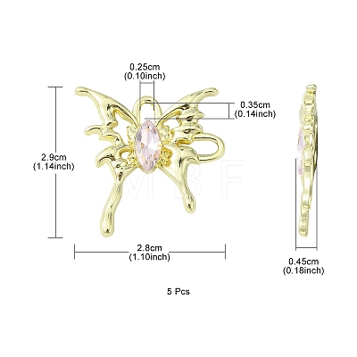 Rack Plating Alloy Connector Charms FIND-YW0001-93B-1