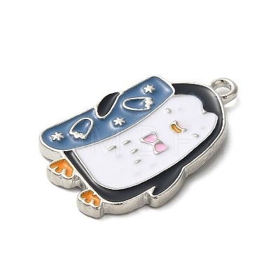 Winter Theme Alloy Enamel Pendants ENAM-M002-04I-P-1