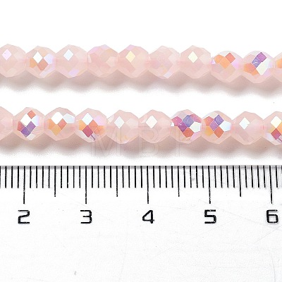 Electroplate Glass Beads Strands GLAA-A014-01C-1