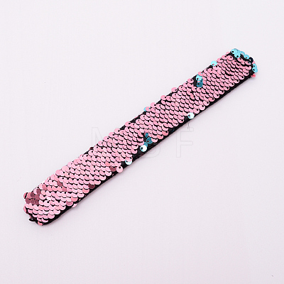 Mermaid Slap Bracelets BJEW-TAC0004-03J-1