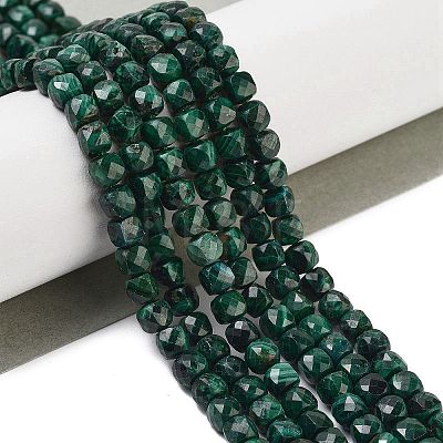 Natural Malachite Beads Strands G-H042-A50-02-1