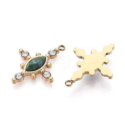 Natural African Jade Faceted Horse Eye Pendants STAS-N109-161G-1
