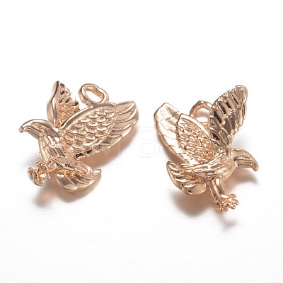 Long-Lasting Plated Brass Charms X-KK-P060-08-RS-1