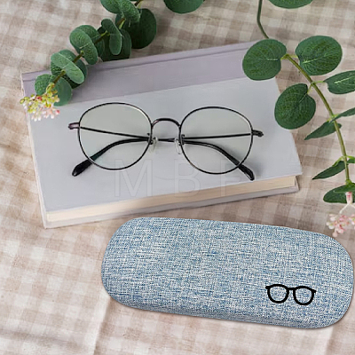 1Pc Oval Polyester Eyeglass Cases AJEW-CN0007-32B-1