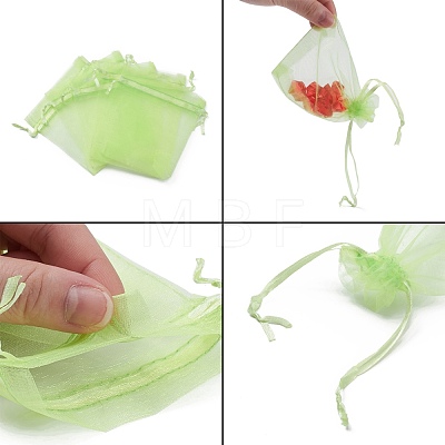 Organza Gift Bags with Drawstring OP-R016-9x12cm-11-1
