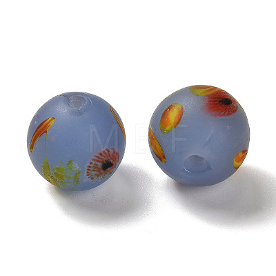 Handmade Frosted Lampwork Beads LAMP-C016-04C-08-1