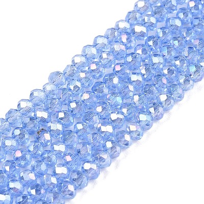 Electroplate Glass Beads Strands LS-EGLA-A044-T1mm-B14-1