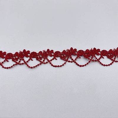 Polyester Lace Trims SENE-PW0017-04D-1