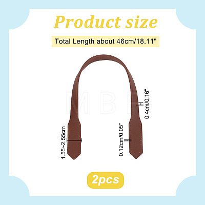 PU Imitation Leather Sew on Bag Straps FIND-WH0110-495C-1