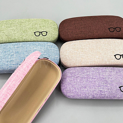 1Pc Oval Polyester Eyeglass Cases AJEW-CN0007-32C-1