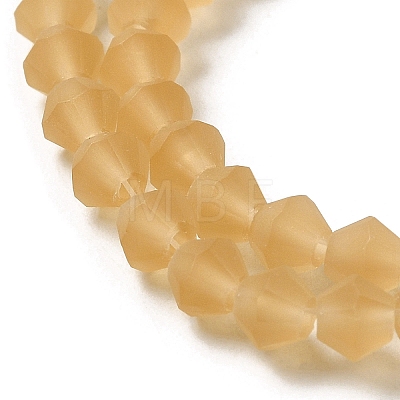 Imitate Austrian Crystal Frosted Glass Beads Strands GLAA-F029-TM3mm-B18-1
