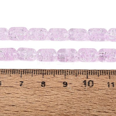 Transparent Crackle Glass Beads Strands GLAA-NH0001-04-A03-1