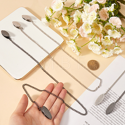 4Pcs 2 Colors Alloy Napkin Clip AJEW-GF0008-98-1