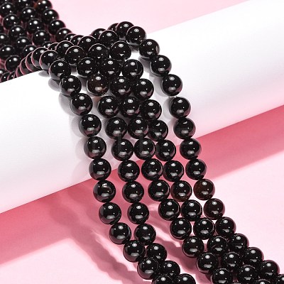 Natural Agate Beads Strands X-G-G390-8mm-01-1