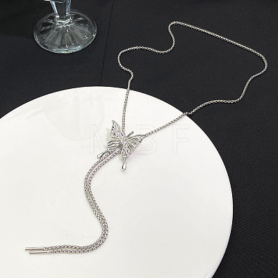 Adjustable Alloy Pendant Lariat Necklaces for Women FS-WGF503A-04-1