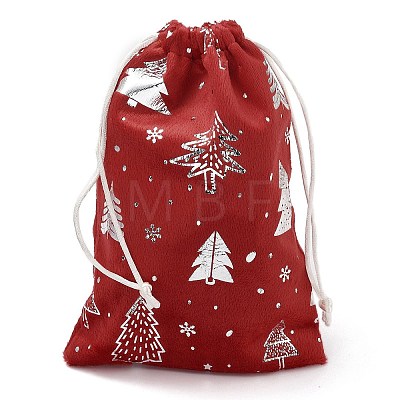 Silver Stamping Christmas Velvet Storage Bags ABAG-Q053-01A-03C-1