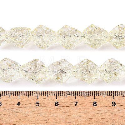 Electroplate Glass Beads Strands EGLA-N012-08F-1