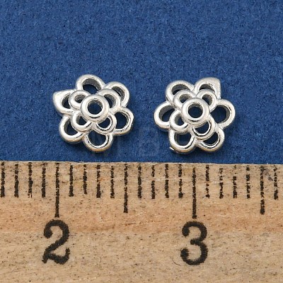 925 Sterling Silver Bead Caps STER-C007-04C-S-1