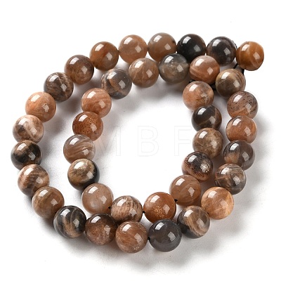 Natural Black Sunstone Beads Strands G-U009-A01-04-1