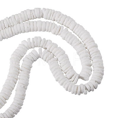 2 Strands Natural White Shell Beads Strands BSHE-TA0001-38-1