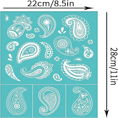 Self-Adhesive Silk Screen Printing Stencil DIY-WH0338-040-1