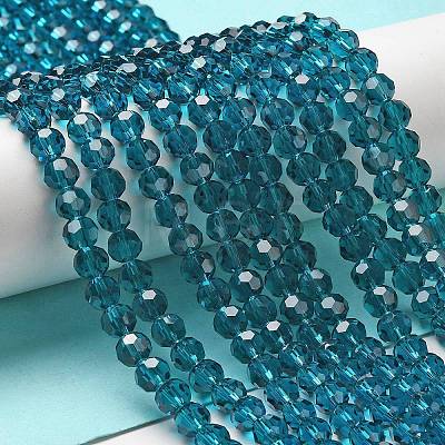 Transparent Glass Beads EGLA-A035-T6mm-D12-1