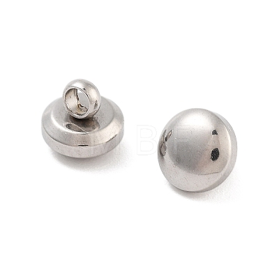 Non-Tarnish 202 Stainless Steel Charms Flat Round Charm STAS-B072-07P-02-1