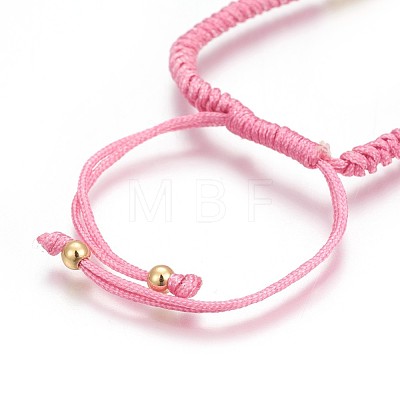 Nylon Cord Braided Bead Bracelets Making BJEW-F360-F01-1