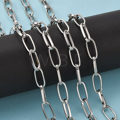 Iron Paperclip Chains CH-R026-19x8mm-P-1