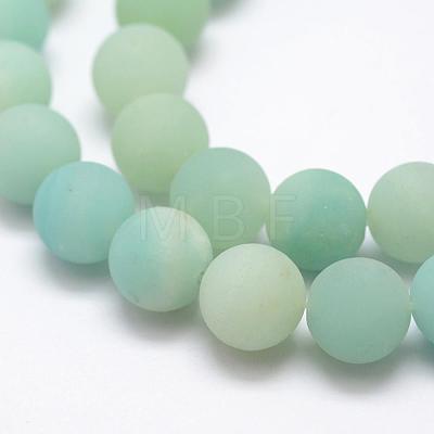 Natural Amazonite Beads Strands G-K209-03A-10mm-1