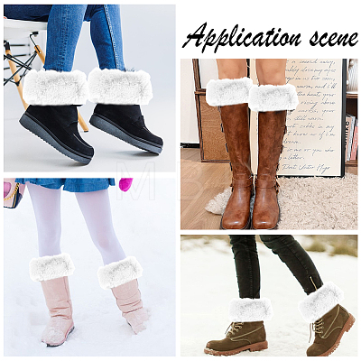 Acrylic Fiber Woolen Yarn Socks Leg Cover AJEW-WH20018-149D-1
