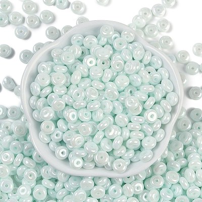 Opaque Colours Luster Glass Seed Beads SEED-P008-01C-04-1