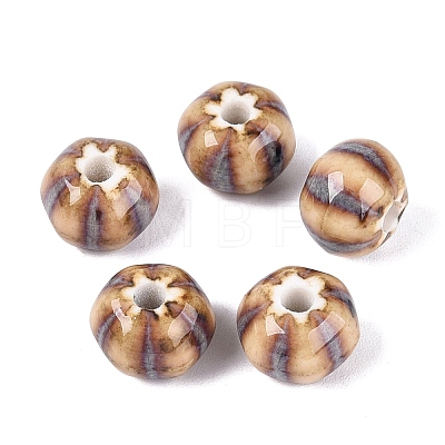 Vintage Handmade Porcelain Beads PORC-Q006-07D-1
