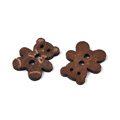 Bear Wood Buttons BUTT-T013-12A-1