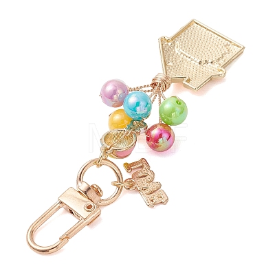 Alloy Enamel Pendant Decoration HJEW-JM04801-1