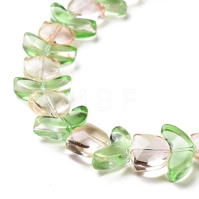 Transparent Glass Beads Strands X-LAMP-H061-02A-1