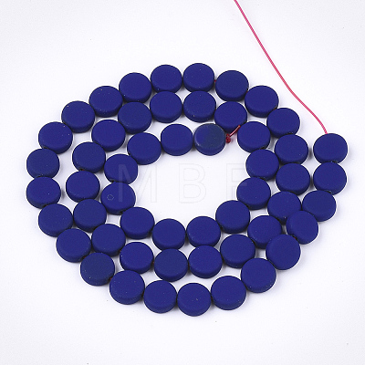 Spray Painted Non-magnetic Synthetic Hematite Beads Strands G-T116-01A-23-1