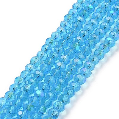 Electroplate Glass Beads Strands LS-EGLA-A034-T8mm-L03-1