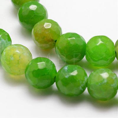 Natural Agate Bead Strands G-K166-07F-8mm-1