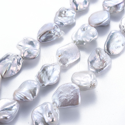 Natural Keshi Pearl Beads Strands PEAR-S020-Q01-1