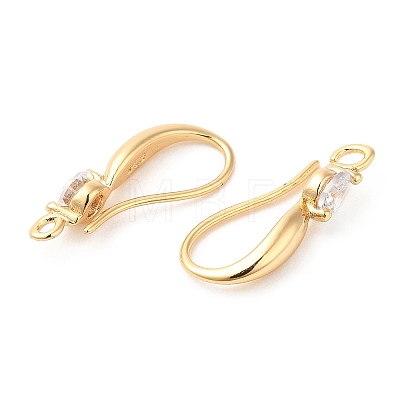 Brass Earring Hooks KK-F855-20G-1