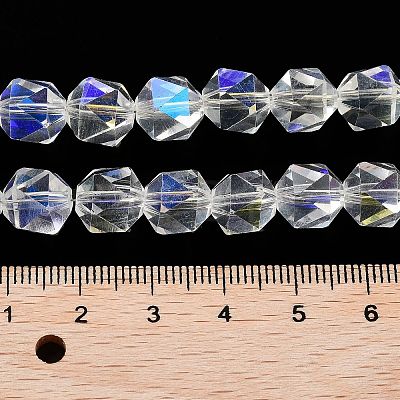 Electroplate Glass Beads Strands EGLA-P057-01A-AB02-1