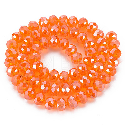 Electroplate Glass Beads Strands EGLA-A044-T1mm-A25-1