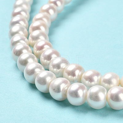 Natural Cultured Freshwater Pearl Beads Strands PEAR-J007-09-1