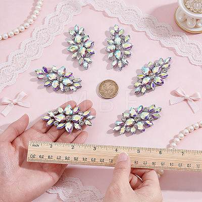 Glass Rhinestone Ornament Accessories DIY-WH0308-990B-1