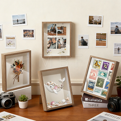 MDF Composite Wood Photo Frame Stand for Dried Flower DJEW-WH0028-057B-1