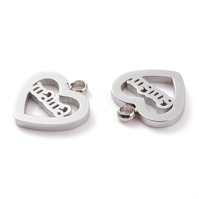 304 Stainless Steel Charms STAS-Y002-03P-1