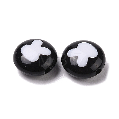 Two-tone Acrylic Beads OACR-U003-16-1
