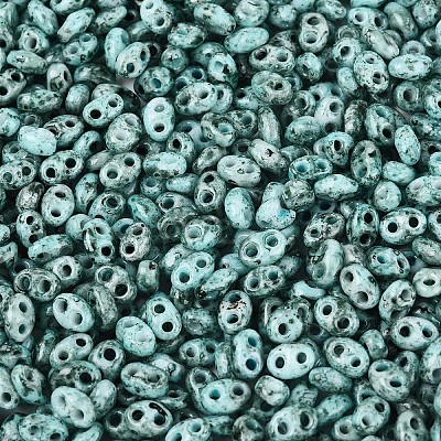 Picasso Glass Seed Beads GL-N001-02B-1