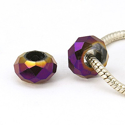 Glass European Beads GDA010-C7-1